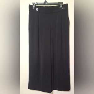 ZARA trf Medium Black Wide Leg Trouser pants